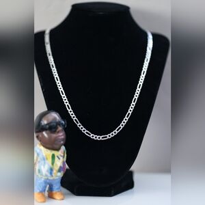 Italian Sterling silver figaro chain